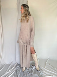 FEENY SWEATER DRESS TAUPE