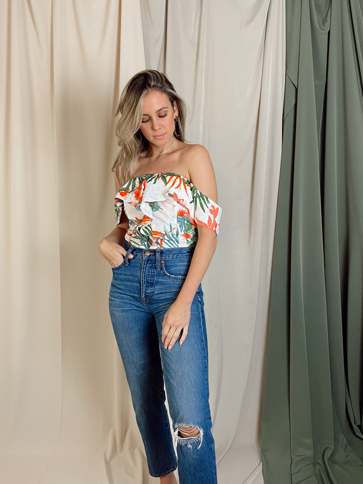 LAUREL FLORAL TOP