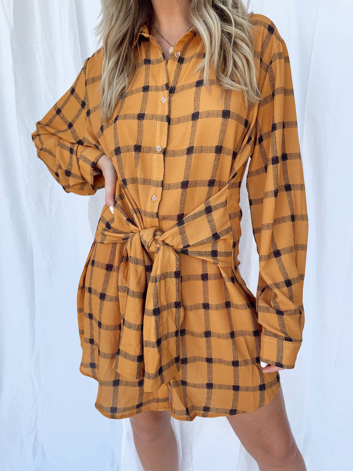 PARKER PLAID DRESS