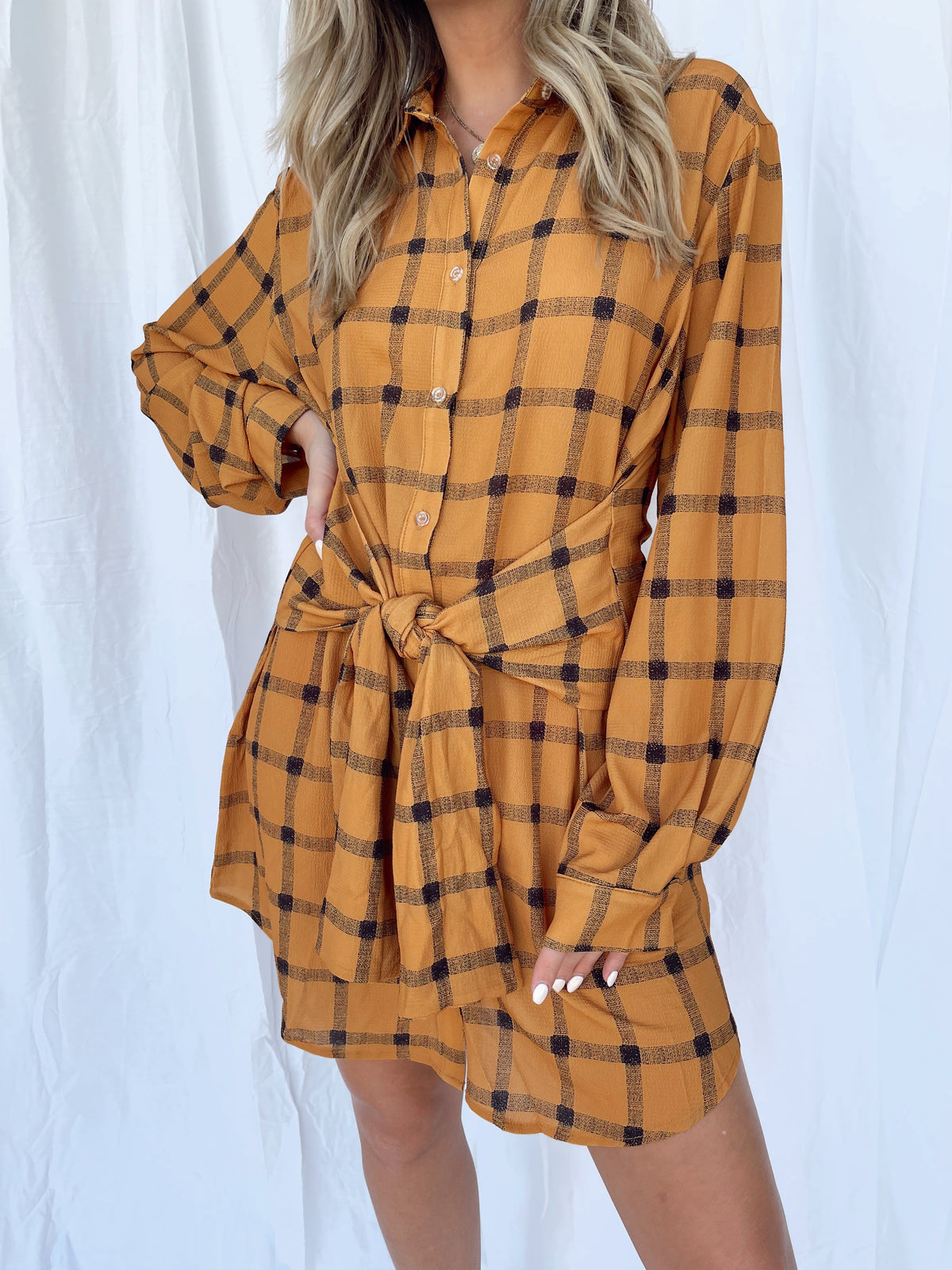 PARKER PLAID DRESS