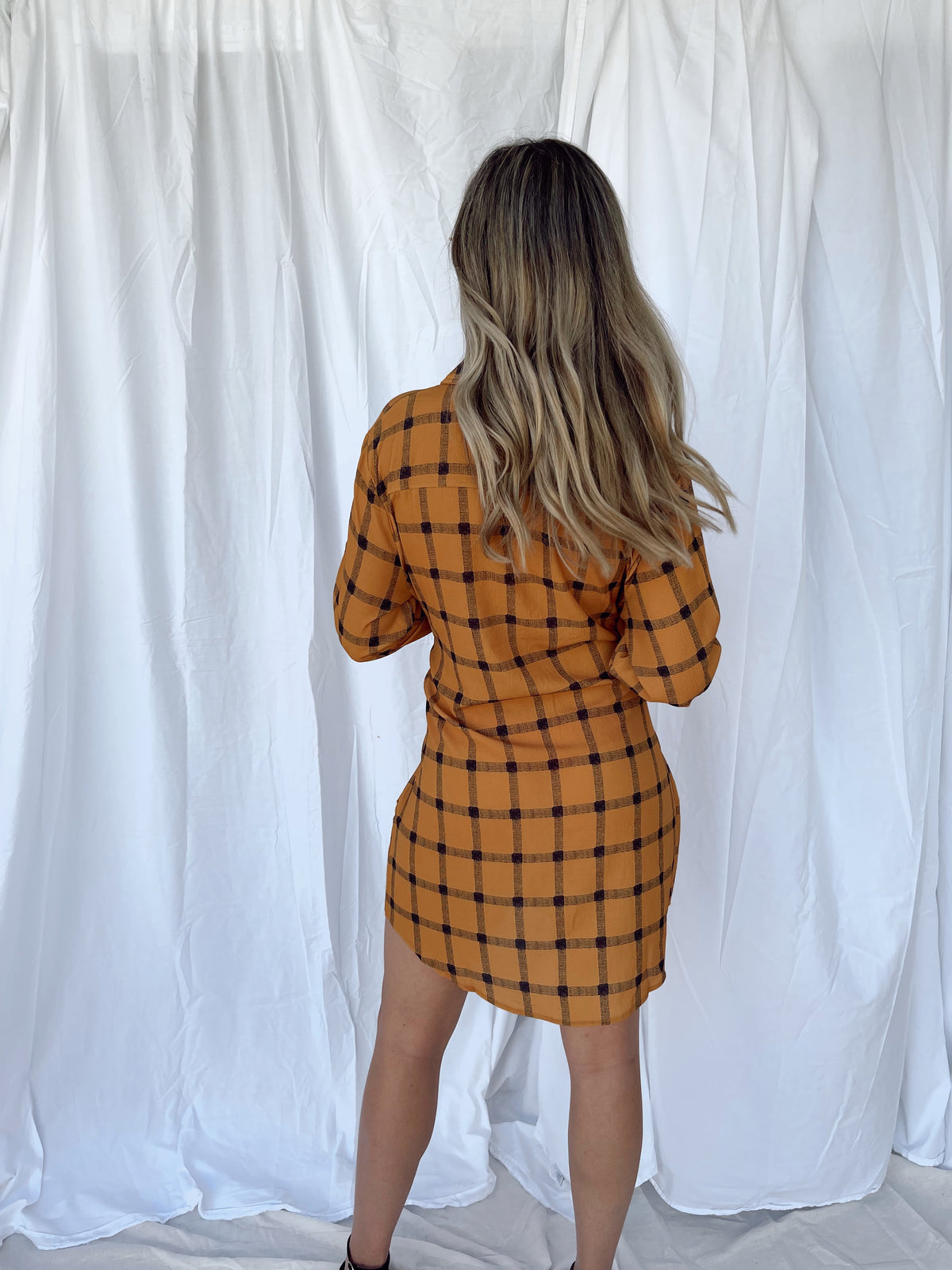 PARKER PLAID DRESS