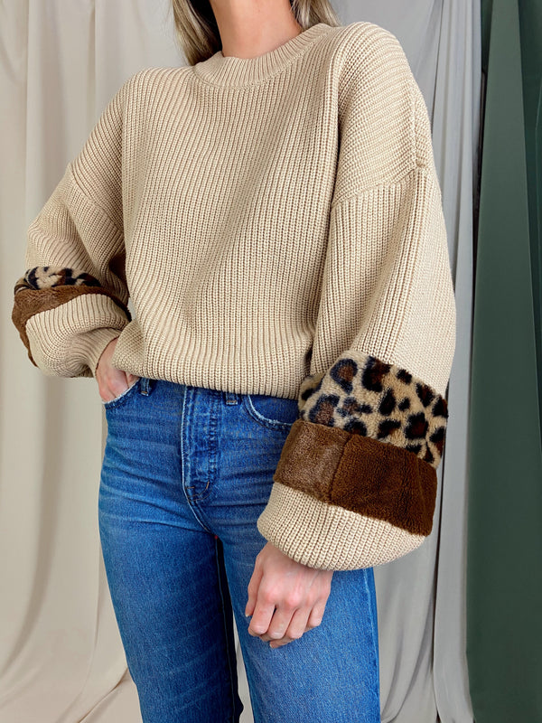 EASTON TAUPE SWEATER